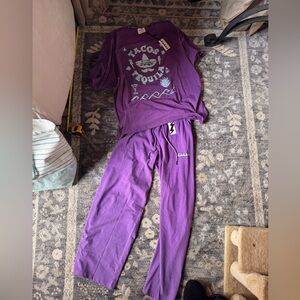 NWT Sabbi Tacos and Tequila Chido Pants and Tee Set